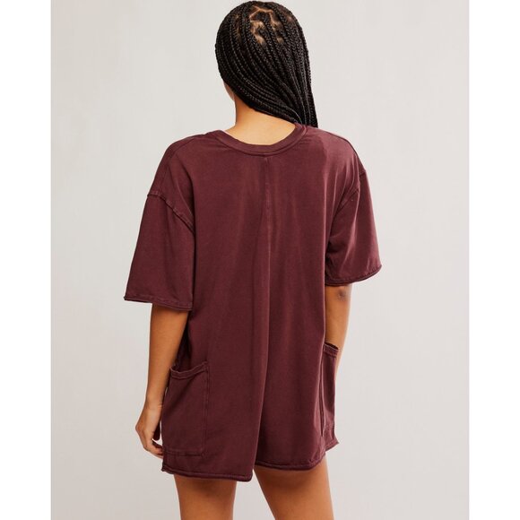 🆕 FP MOVEMENT Hot Shot Tee Romper / Dark Espresso - Picture 3 of 10